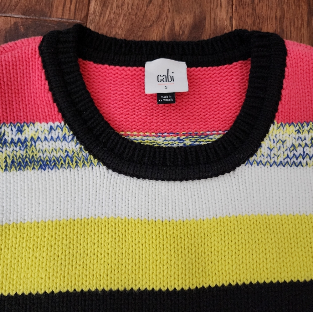 Cabi Pop Crop Pullover Small